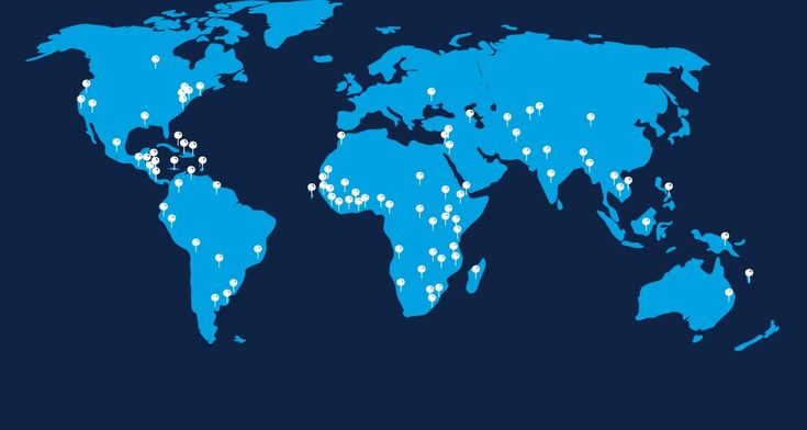 UNIED global presence map